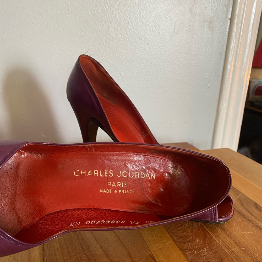 Charles Jourdan Purple Heels
